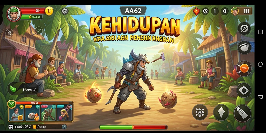 Tampilan gameplay AA62 yang seru dan interaktif.