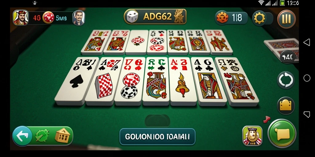 Screenshot gameplay ADG62 menampilkan pengalaman bermain domino yang seru.