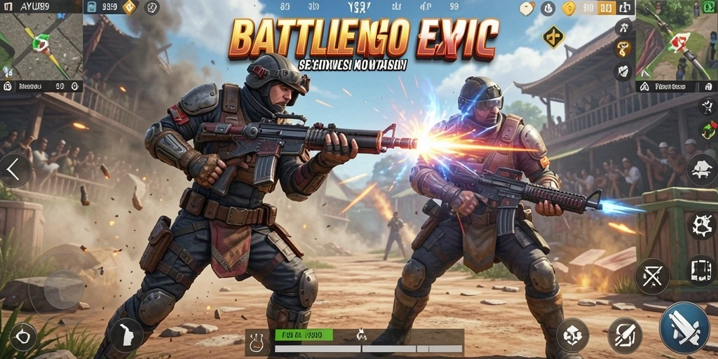 Tampilan menarik sedang berlangsung di gameplay AYU89 Battle Royale.