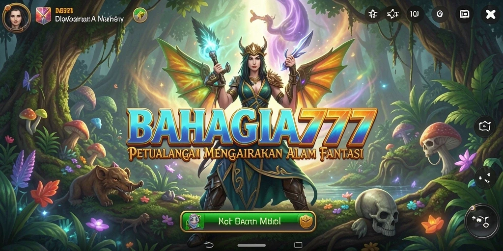 Tangkapan layar BAHAGIA777 yang menunjukkan aksi seru dalam permainan RPG.