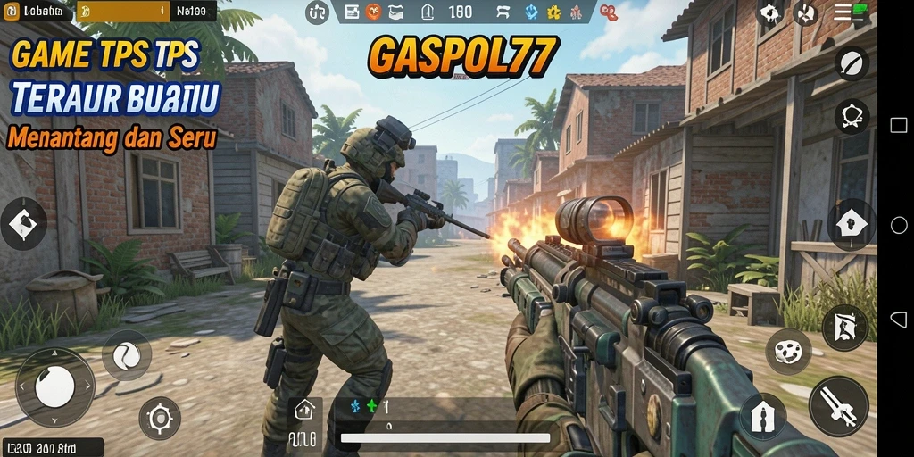 Tampilan gameplay GASPOL77 dengan aksi menegangkan di arena pertempuran.