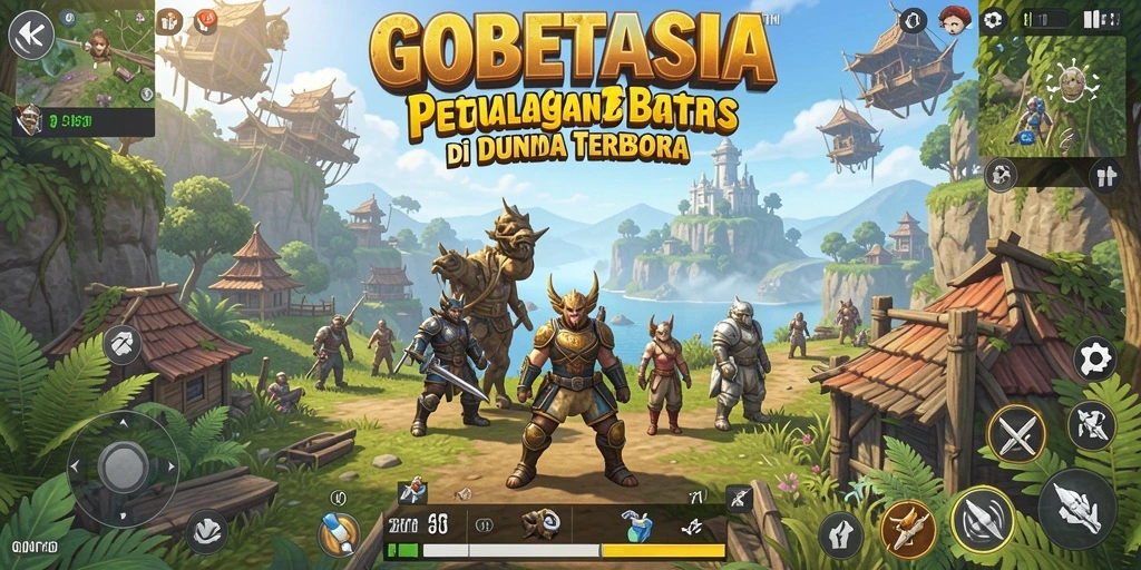 Tampilan menarik dari gameplay Open World di GOBETASIA.