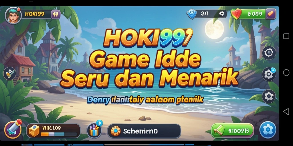 Tangkapan layar utama HOKI99 menampilkan gameplay seru dan interaktif.