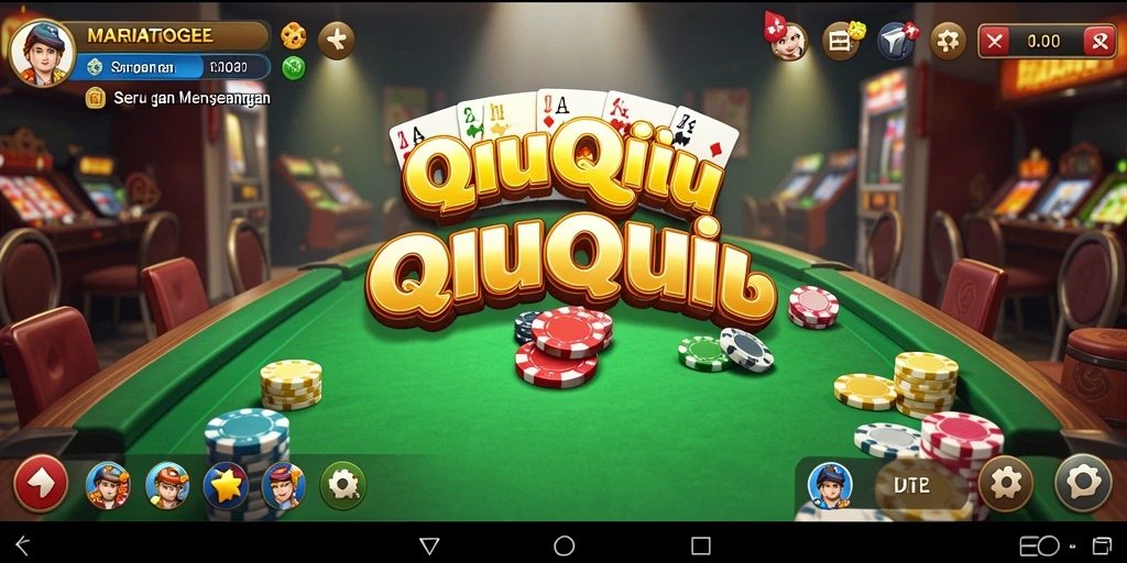 Screenshot utama MARIATOGEL menampilkan gameplay QiuQiu yang menarik.
