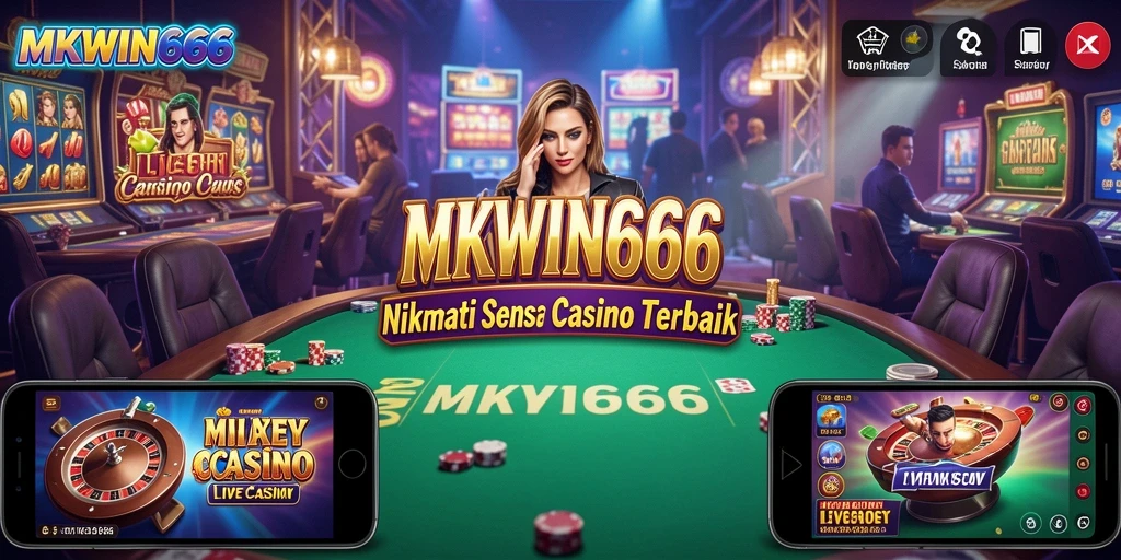 Tangkapan layar MKWIN666 menampilkan dealer yang ramah dan gameplay Live Casino yang menarik.