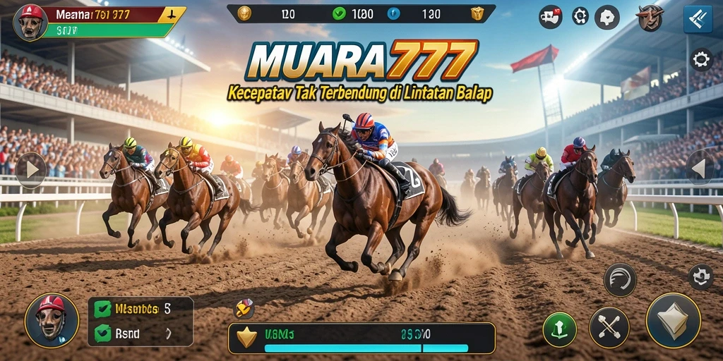 Tangkapan layar gameplay <strong>MUARA777</strong> yang menampilkan aksi berkecepatan tinggi.