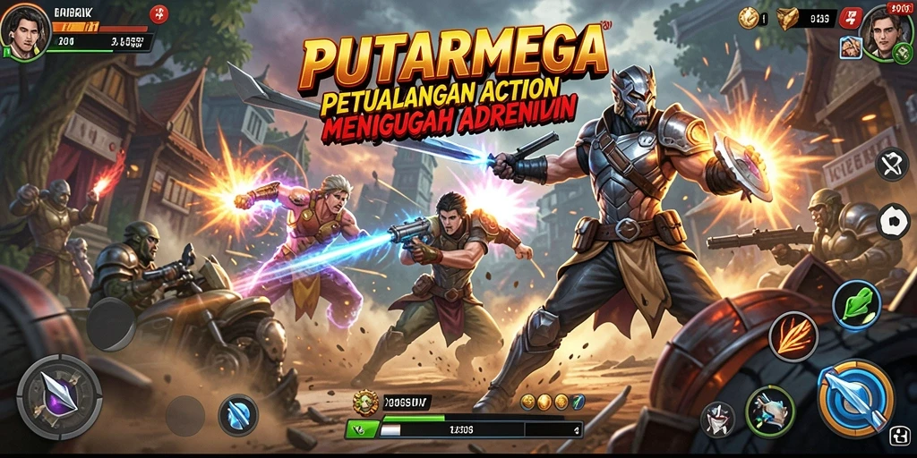 Tangkapan layar PUTARMEGA menampilkan aksi mendebarkan dari gameplay yang intens.