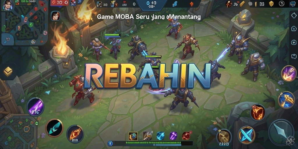 Tampilan utama gameplay seru REBAHIN yang menegangkan.