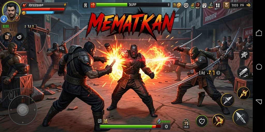 Gameplay RP62RP dengan aksi pertarungan yang seru.
