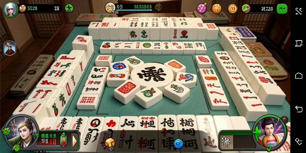 Gameplay SE328 menampilkan pemain menyusun ubin Mahjong dengan strategis.