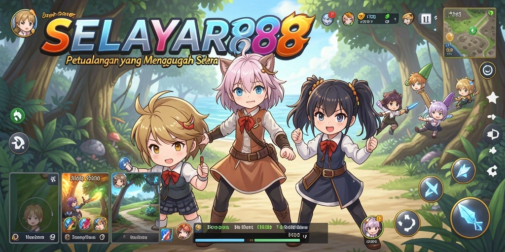 Gameplay SELAYAR88 yang penuh warna dan action-packed.