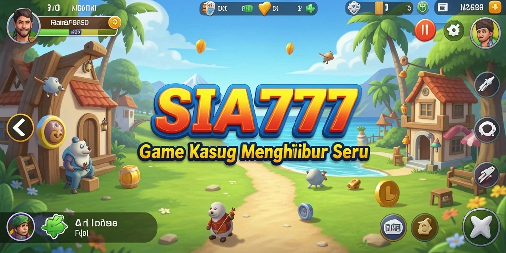 Tampilan gameplay SIA777 dengan grafik cerah dan level menarik.