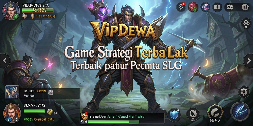 Screenshot utama dari gameplay menampilkan pengelolaan kerajaan yang mendebarkan.